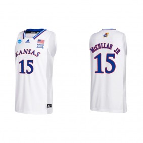 Kevin McCullar Jr. Kansas Jayhawks adidas Team College Basketball Jersey White