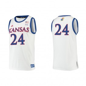 KJ Adams Jr. Kansas Jayhawks adidas Authentic College Basketball Jersey White