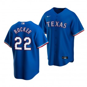Kumar Rocker Texas Rangers 2022 MLB Draft Jersey Royal Alternate Replica