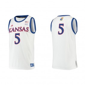 Kyle Cuffe Jr. Kansas Jayhawks adidas Authentic College Basketball Jersey White