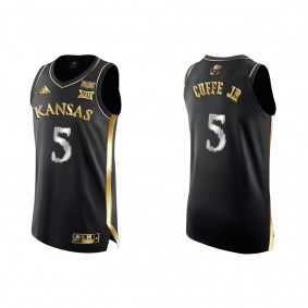 Kyle Cuffe Jr. Kansas Jayhawks Golden Edition College Basketball Jersey Black