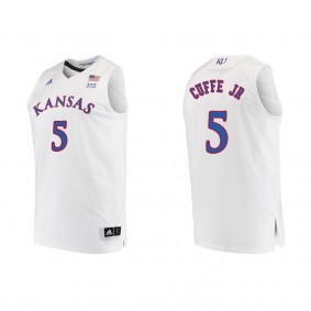 Kyle Cuffe Jr. Kansas Jayhawks adidas Replica Swingman College Basketball Jersey White