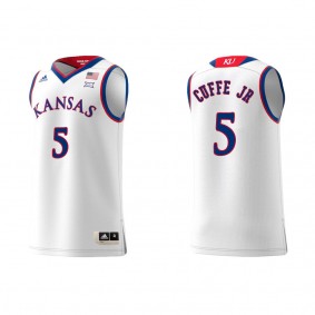 Kyle Cuffe Jr. Kansas Jayhawks adidas Replica Swingman Team College Basketball Jersey White