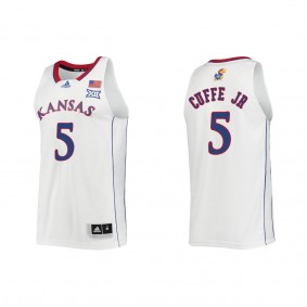 Kyle Cuffe Jr. Kansas Jayhawks adidas Swingman College Basketball Jersey White