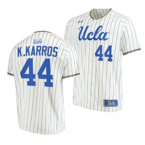 Kyle Karros UCLA Bruins #44 White College Baseball Stripes Jersey
