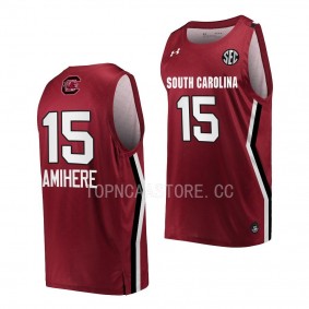 Laeticia Amihere South Carolina Gamecocks #15 Wine Women's Basketball Jersey 2022-23