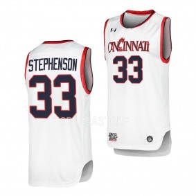 Lance Stephenson Cincinnati Bearcats #33 White Replica Basketball Jersey Alumni