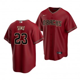 Landon Sims Arizona Diamondbacks 2022 MLB Draft Jersey Red Alternate Replica