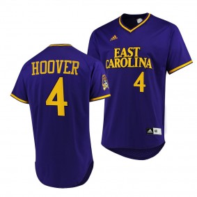 ECU Pirates Lane Hoover 2022 College Baseball Replica Purple #4 Jersey
