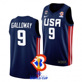 USA Langston Galloway 2023 FIBA Basketball World Cup Navy #9 Jersey Away