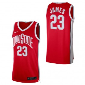 LeBron James Ohio State Buckeyes Alumni Player Limited Basketball Jersey Scarlet