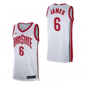 LeBron James Ohio State Buckeyes Nike Limited Basketball Jersey White