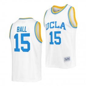 LiAngelo Ball #15 UCLA Bruins College Basketball Throwback Jersey White