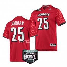 Louisville Cardinals 2022 Fenway Bowl Jawhar Jordan #25 Red Men's Premier Football Jersey