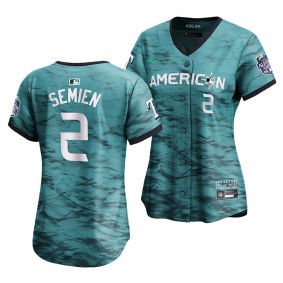 American League Marcus Semien #2 2023 MLB All-Star Game Limited Player Teal Jersey Women's