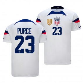 Margaret Purce USWNT #23 FIFA Badge White Home Jersey