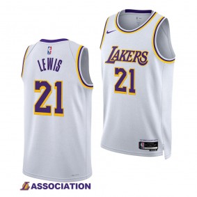 2023 NBA Draft Maxwell Lewis #21 Lakers White Association Edition Jersey