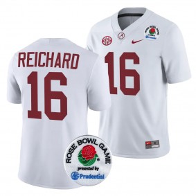 Will Reichard 2024 Rose Bowl Alabama Crimson Tide #16 Jersey White Men's College Football Playoff Shirt