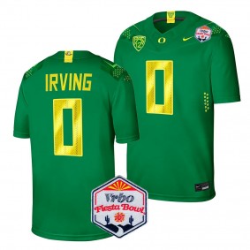 Bucky Irving 2024 Fiesta Bowl Oregon Ducks #0 Jersey Green Men's Limited Football Shirt