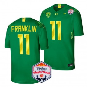 Troy Franklin 2024 Fiesta Bowl Oregon Ducks #11 Jersey Green Men's Limited Football Shirt