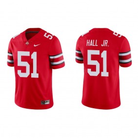 Michael Hall Jr. Ohio State Buckeyes Nike Game College Football Jersey Red