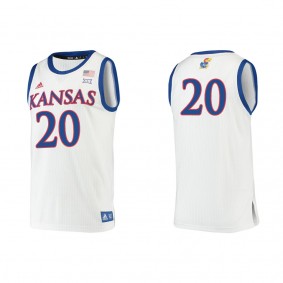 Michael Jankovich Kansas Jayhawks adidas Authentic College Basketball Jersey White