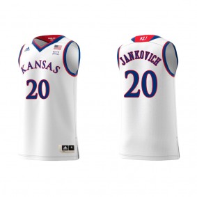 Michael Jankovich Kansas Jayhawks adidas Replica Swingman Team College Basketball Jersey White