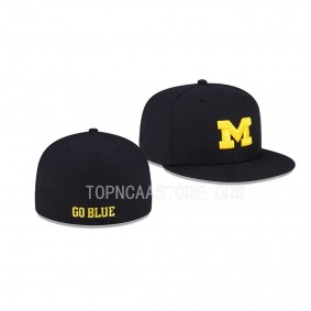 Michigan Wolverines Black College Headwear 59FIFTY Fitted Cap Hat