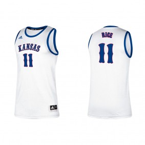 MJ Rice Kansas Jayhawks adidas Alumni Classic College Basketball Jersey White