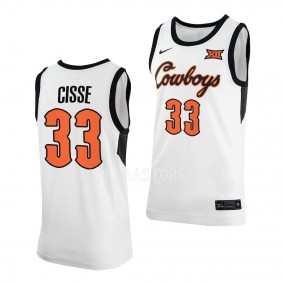 Moussa Cisse #33 Oklahoma State Cowboys Classic Basketball Replica Jersey 2022-23 White