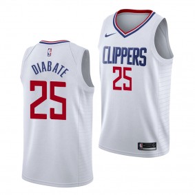 2022 NBA Draft Moussa Diabate #25 Clippers White Association Edition Jersey Michigan Wolverines