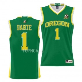 N'Faly Dante #1 Oregon Ducks NIL Pick-A-Player Basketball Jersey Green