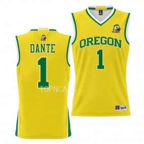 N'Faly Dante Oregon Ducks #1 Gold NIL Pick-A-Player Jersey Basketball