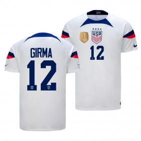 Naomi Girma USWNT #12 FIFA Badge White Home Jersey