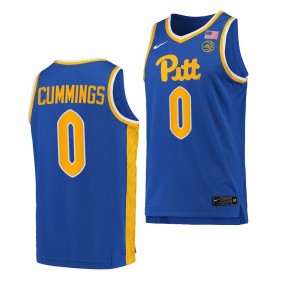 Pitt Panthers Nelly Cummings Royal #0 Replica Jersey 2022-23 College Basketball