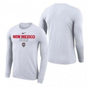 New Mexico Lobos On Court Bench Long Sleeve T-Shirt White