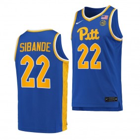 Pitt Panthers Nike Sibande Royal #22 Replica Jersey 2022-23 College Basketball
