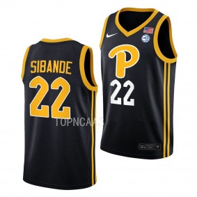 Nike Sibande Pitt Panthers #22 Black College Basketball Jersey