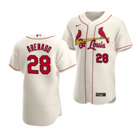 Nolan Arenado St. Louis Cardinals #28 Cream Authentic Alternate Jersey