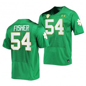 Blake Fisher Notre Dame Fighting Irish College Football Kelly Green Men 54 Jersey 2023