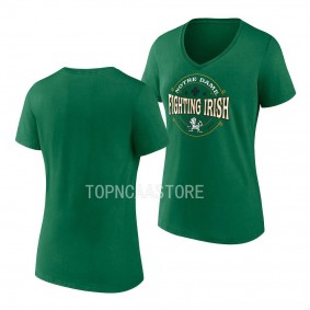 Notre Dame Fighting Irish Green St. Patricks Day Lucky Gift Women T-Shirt
