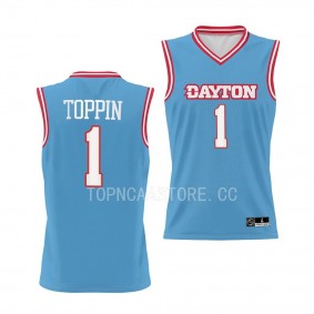 Obi Toppin #1 Dayton Flyers NIL Basketball Replica Jersey 2022-23 Chapel Blue
