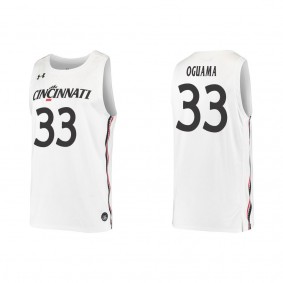 Ody Oguama Cincinnati Bearcats College Replica Basketball Jersey White