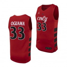 Ody Oguama #33 Cincinnati Bearcats College Basketball Replica Jersey 2023-24 Red