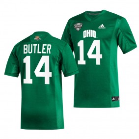 Ohio Bobcats #14 Bryce Butler College Football Green Jersey Men's