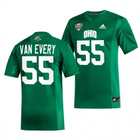 Ohio Bobcats #55 Vance Van Every College Football Green Jersey Men's