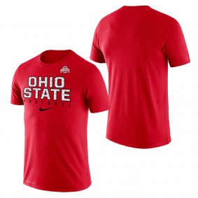 Ohio State Buckeyes Football Practice Legend Performance T-Shirt Scarlet