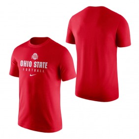 Ohio State Buckeyes Team Issue Performance T-Shirt Scarlet