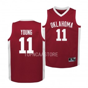 Youth Oklahoma Sooners Trae Youn Crimson Alumni Basketball Replica Jersey