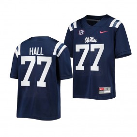 Hamilton Hall Ole Miss Rebels Navy 2022-23 Untouchable Game Football Youth Jersey